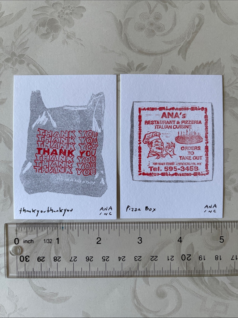 Anastasia Inciardi Thank You / Pizza Box Mini Print Set - Picture 2 of 4